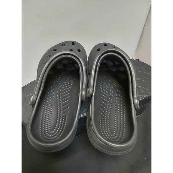 CROCS UNISEX Adults Classic Clogs Slip On Shoes M5 W7 In Black - Picture 4 of 6